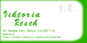 viktoria resch business card
